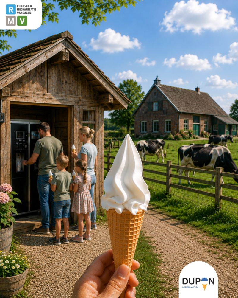 Softijsmachine boerderijwinkel